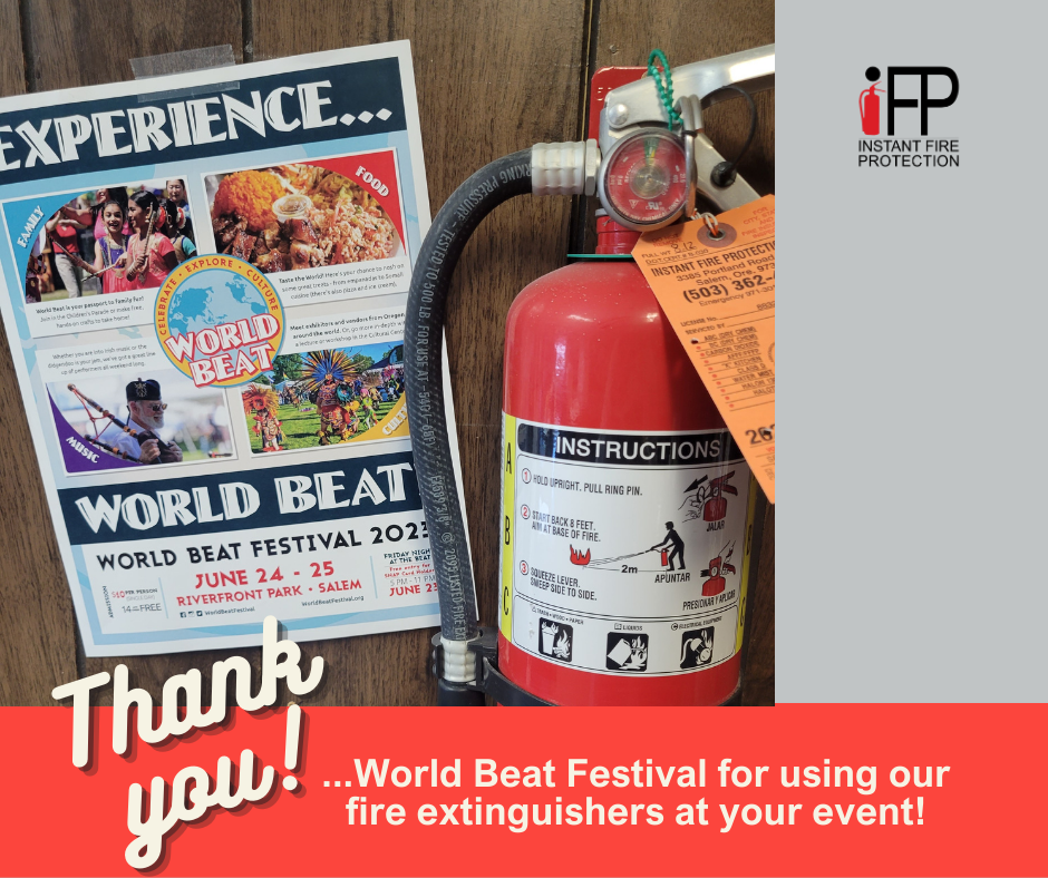 Thank you World Best Festival for using our fire extinguishers